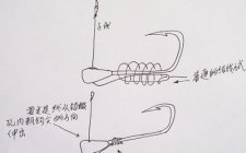 朝天钩的绑法图解